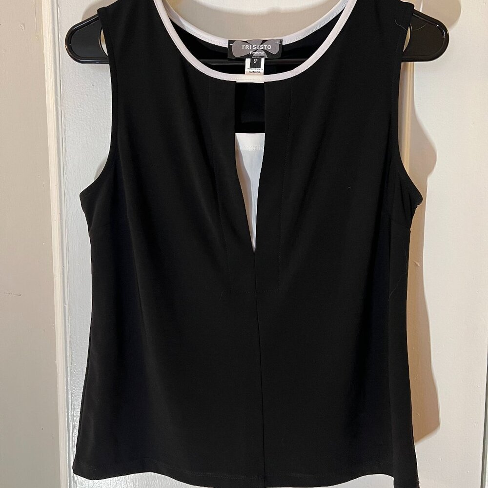 Trisisto Femme - Black & White Blouse Size SP